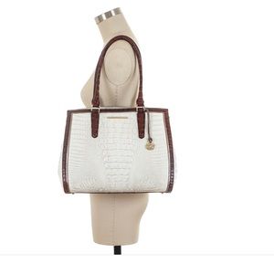 Brahmin Alice Carryall Akoya handbag and checkbook wallet.